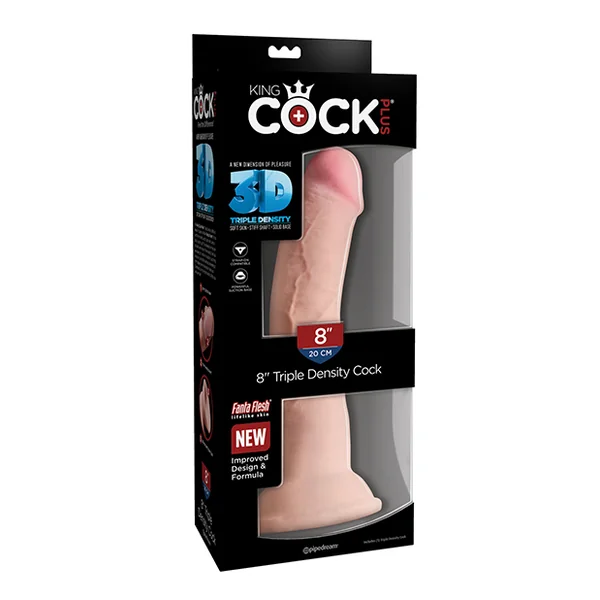 KING COCK PLUS 8 IN TRIPLE DENSITY COCK LIGHT