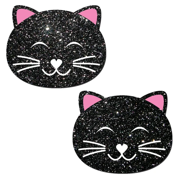 KITTY CAT BLACK GLITTER