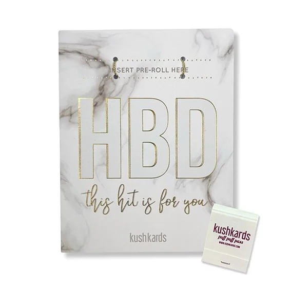 Kush Kards HBD Birthday Greeting Card With Matchbook