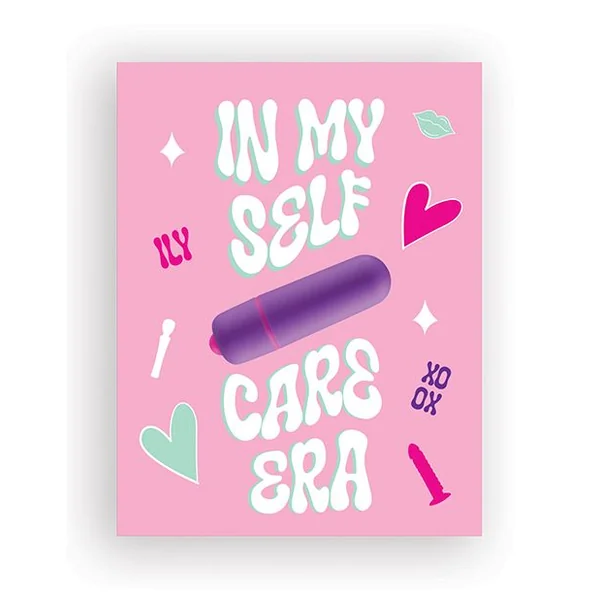 Kush Kards Self Care Era Naughty Greeting Card With Vibrator & Towelettes