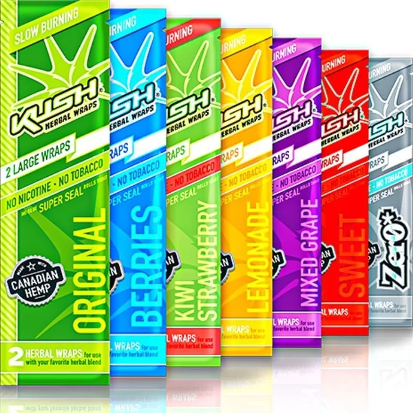 Kush Wraps Mixed Grape 2 Pouch 25ct