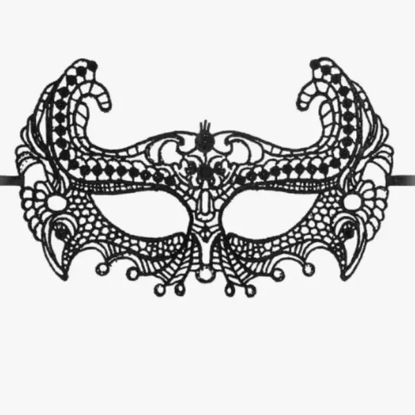 Lace Eye Mask Black - Empress