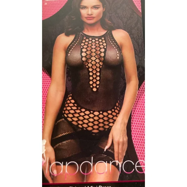 Lapdance Sexy Fishnet Mini Dress