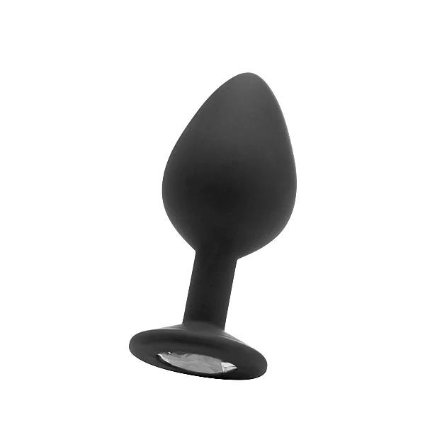 LARGE DIAMOND BUTT PLUG BLACK