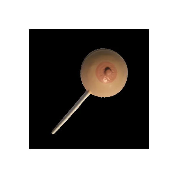 LARGE SINGLE BOOB W/STICK BUTTERSCOTCH (NET)