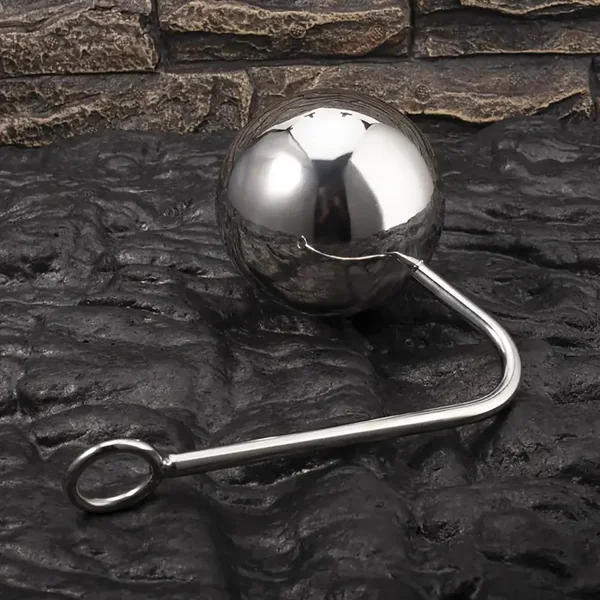 Large Stainless Steel Big Ball Anal Hook SM Sex Bondage Prostate Ball