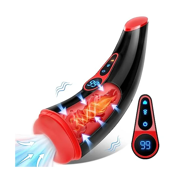 LCD Display Adult Toys Male Masturbators