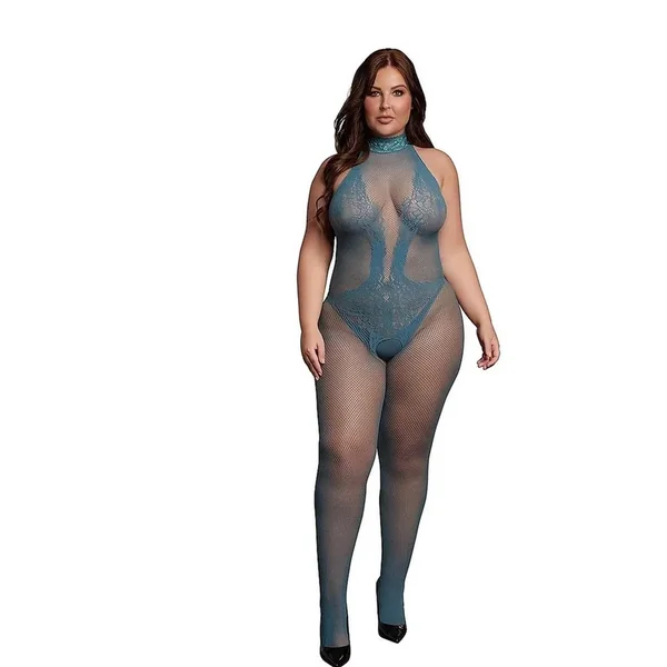 Le Desir Fishnet Lace Bodystocking – Queen – Blue