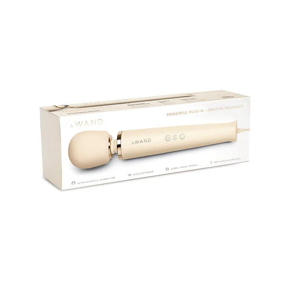 Le Wand Powerful Plug-in Vibrating Massager - Cream