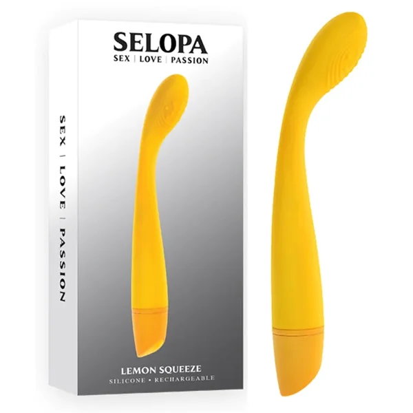 Lemon Squeeze Rechargeable Vibrator 7.25" by Selopa