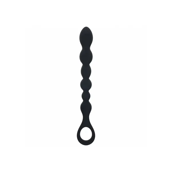 Levelz Beaded Snake Silicone Anal Probe With Loop by Shots