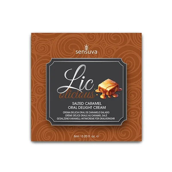 Lic O Licious Oral Delight Cream – 6 ml Packet Salted Caramel