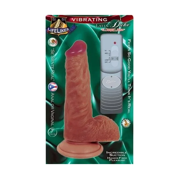 Lifelike Vibrating Latin Duke 7"