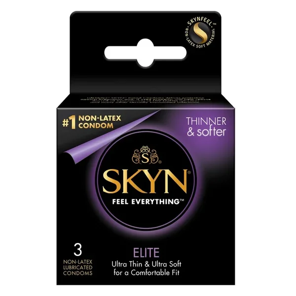 Lifestyles Skyn Elite Non Latex Lubricated Condoms 3-Pack