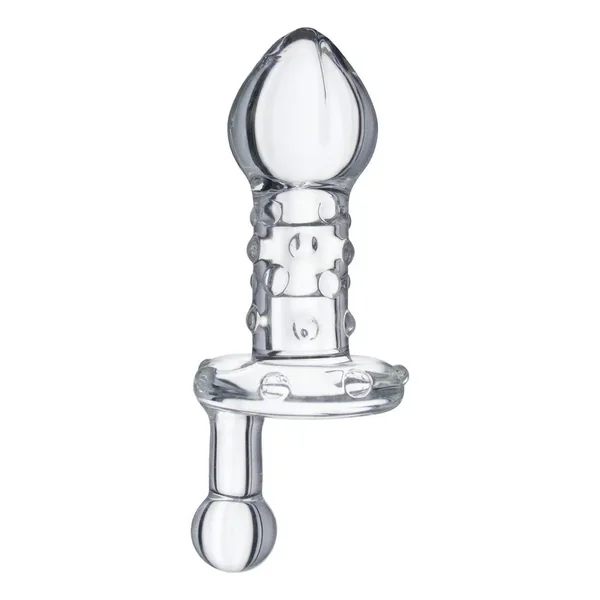 Lila Glass Anal Plug