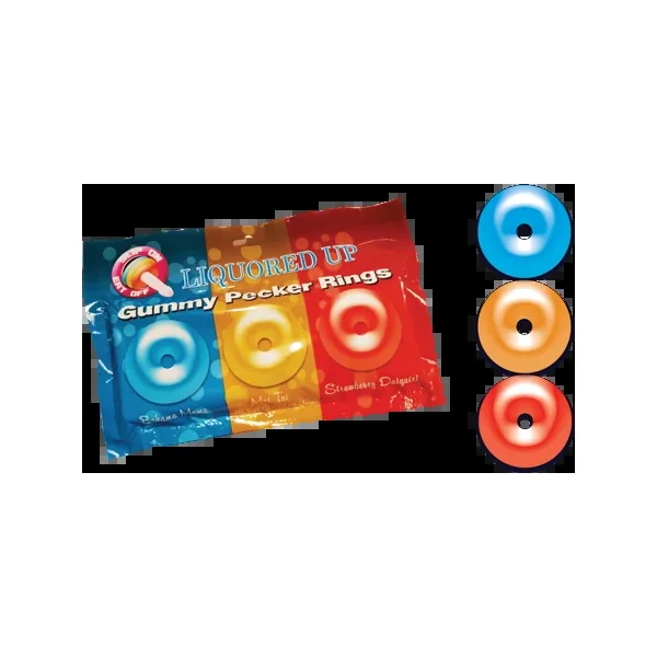 Liquored Up Pecker Gummy Rings (3 Pack)