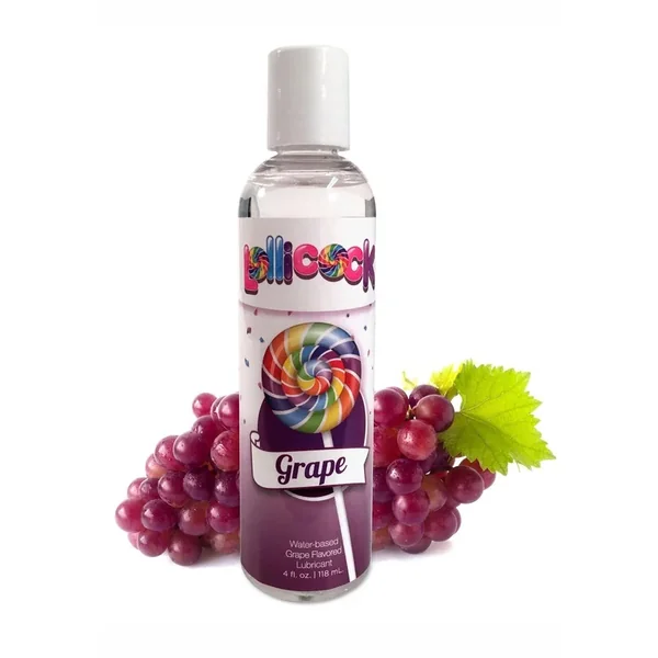 Lollicock Water Based Flavored Lubricant 4oz – Grape