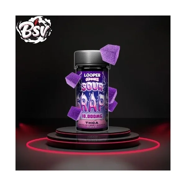 Looper 10,000mg THC-A Gummies 20ct Sour Grape