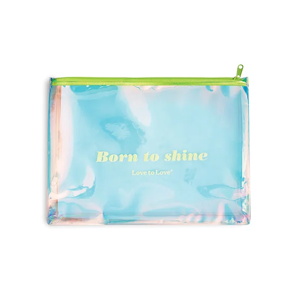 'love To Love Born To Shine Pouch - Acid Yellow
