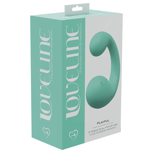 Loveline Playful 10 Speed Dual Motor Vibe - Green