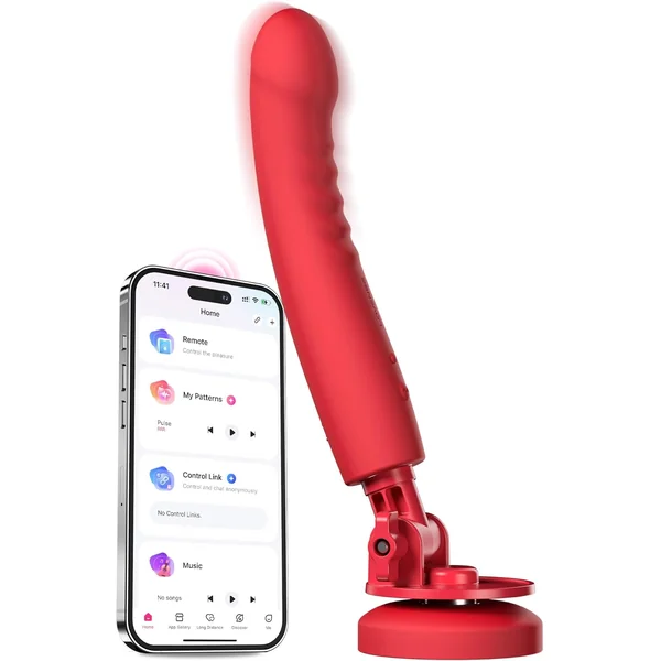 Lovense Mission 2 Vibrating suction cup Dildo with advanced touch sense tech