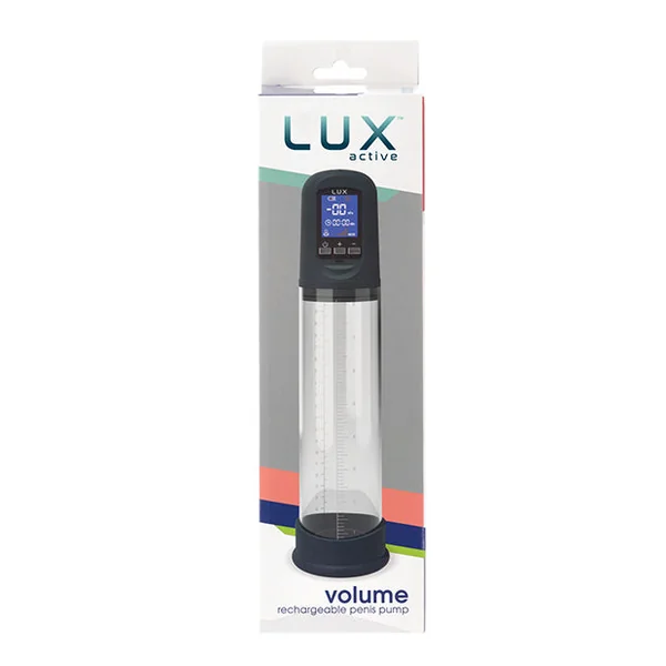 Lux Active Volume Rechargeable Penis Pump - Black