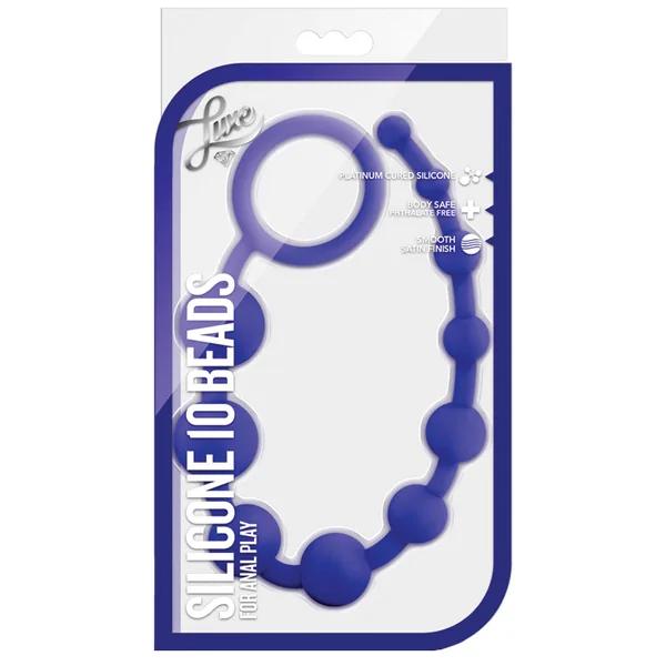 Luxe Indigo 12.5-Inch Anal Beads
