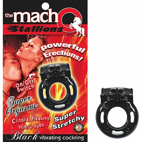 MACHO STALLIONS COCKRING BLACK VIB.