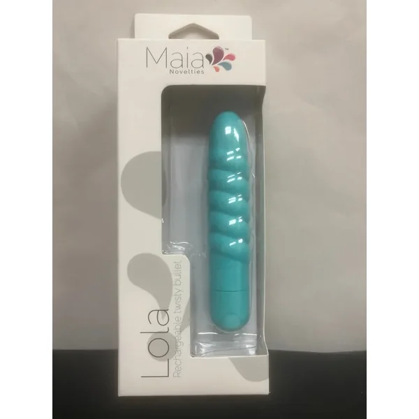 Maia Lola Rechargeable Twisty Bullet Vibe in Teal