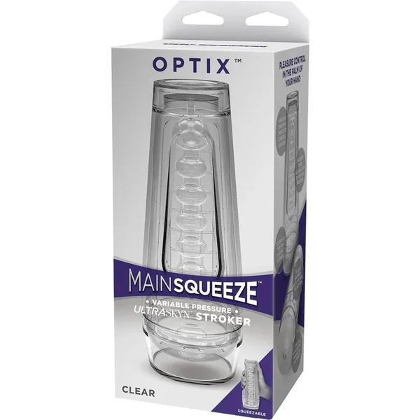 Main Squeeze Optix Ultraskyn Stroker Clear 7.5 Inch