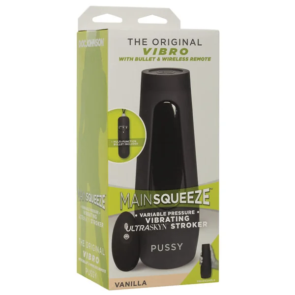Main Squeeze Original Vibro Pussy - Flesh