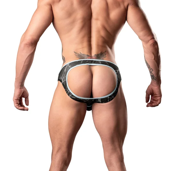 MARBLE MESH MOONSHINE JOCK BLACK L/XL