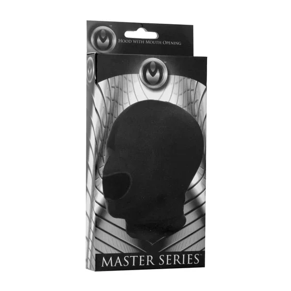 Master Series Blow Hole Open Mouth Spandex Hood, Black