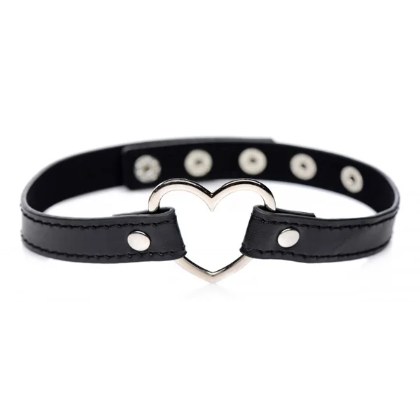 MASTER SERIES DARK HEART CHROME HEART BLACK CHOKER