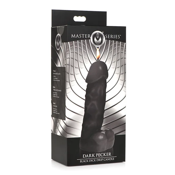 Master Series Dark Pecker Dick Drip Candle - Black