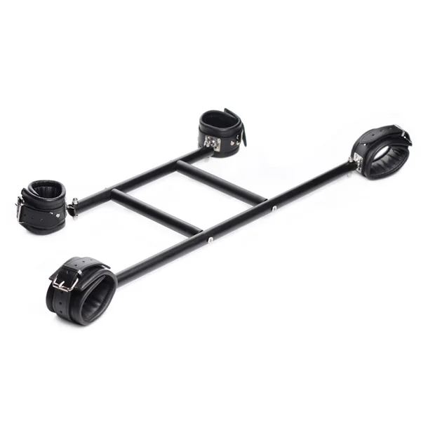 Master Series Deluxe Wrist & Ankle Spreader Bar With Cuffs