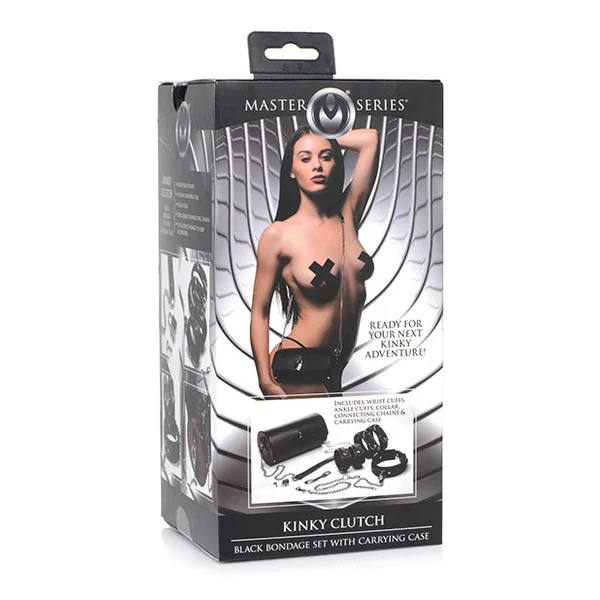 Master Series Kinky Clutch Black Bondage Set W-carrying Case
