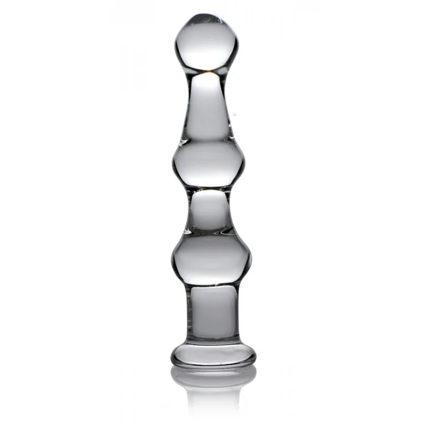 MASTER SERIES MAMMOTH 3 BUMPS GLASS DILDO