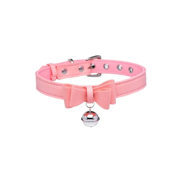 Master Series Sugar Kitty Cat Bell Collar – Pink/Silver