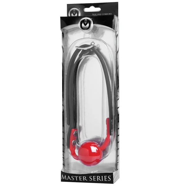 Master Series The Hush Gag Comfort Ball Gag - Red