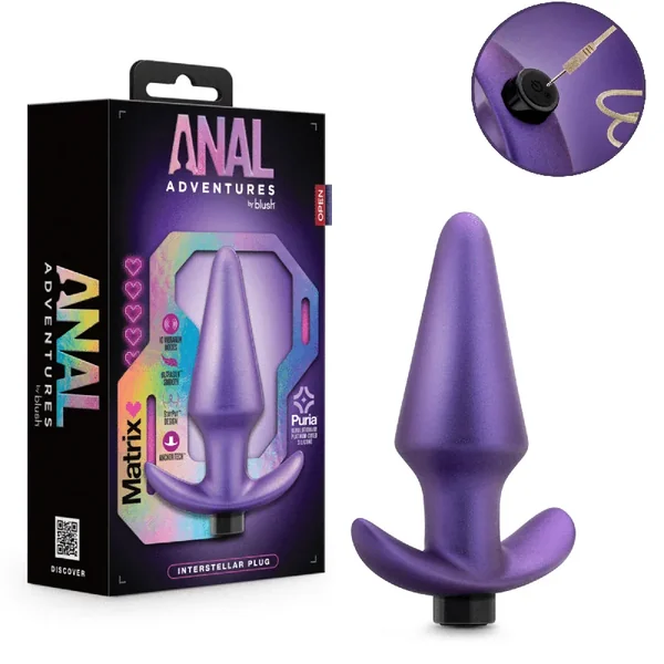 Matrix Interstellar Wearable Probe Rechargeable Vibrating Butt Plug – Astro Violet