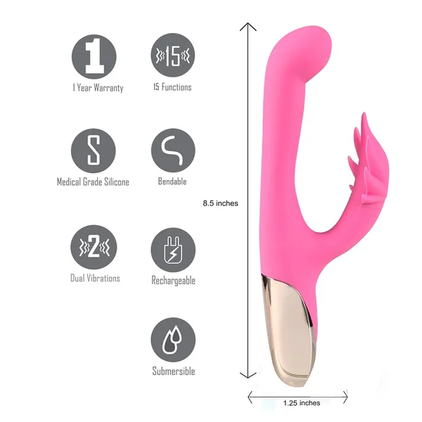 MAUI RECHARGEABLE SILICONE POSEABLE 420 RABBIT