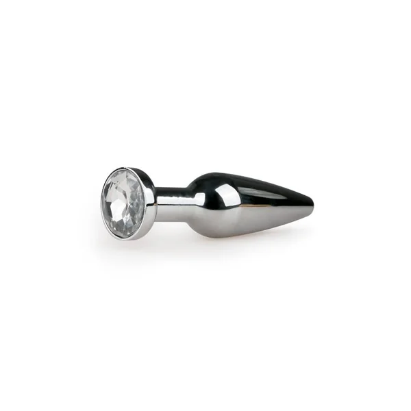 Metal Butt Plug No. 9 – Silver/Clear