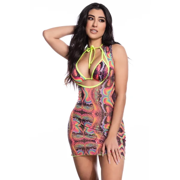 Midnight Ballerina 3 Pc. Festival Dress Set-Rainbow Reptile*