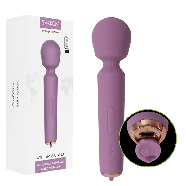 MINI EMMA NEO Interactive Compact App Controlled Vibrating Wand Vibrator