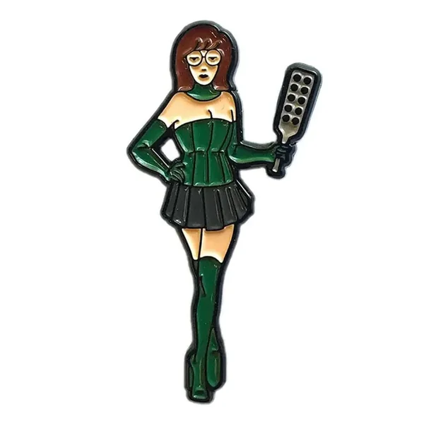 Mistress D Paddle Enamel Pin