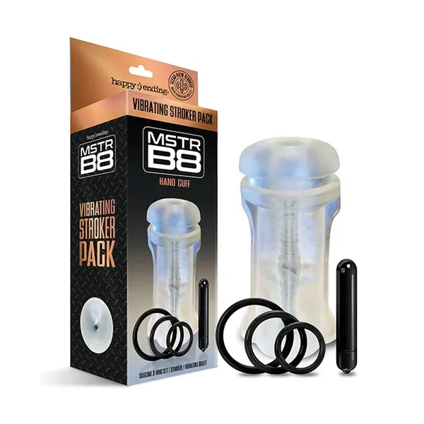 MSTR B8 Vibrating Stroker Pack – Clear