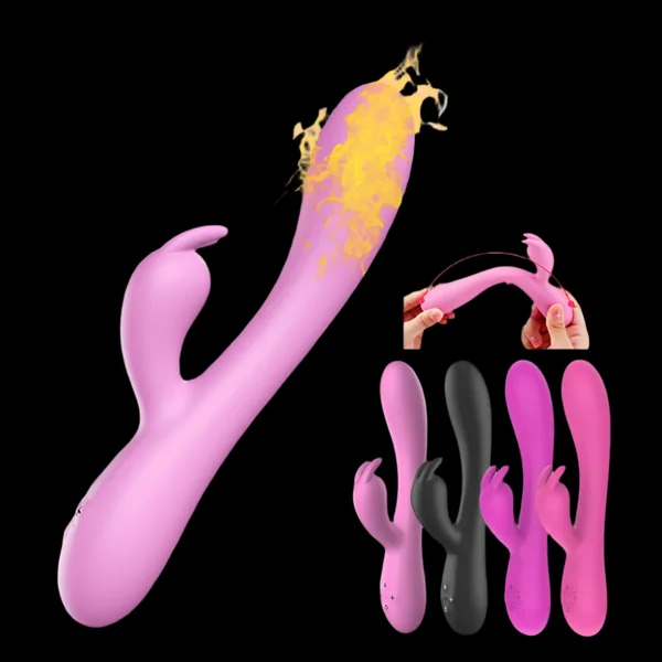 Multi-Speed Heating Rabbit Vibrator Clitoris G Spot Vagina Erotic Goods Products Sex Toys for Woman Adults Female Masturbation