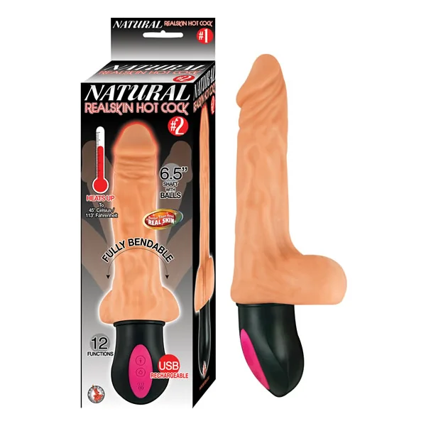 NATURAL REALSKIN HOT COCK #2 6.5 FLESH “