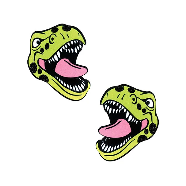 Neva Nude Black Light Dinosaur Pasties - O/s